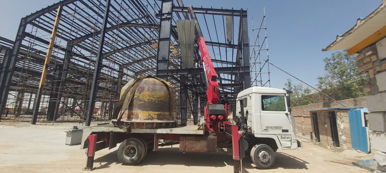 عکس اجرای سقف عرشه فولادی