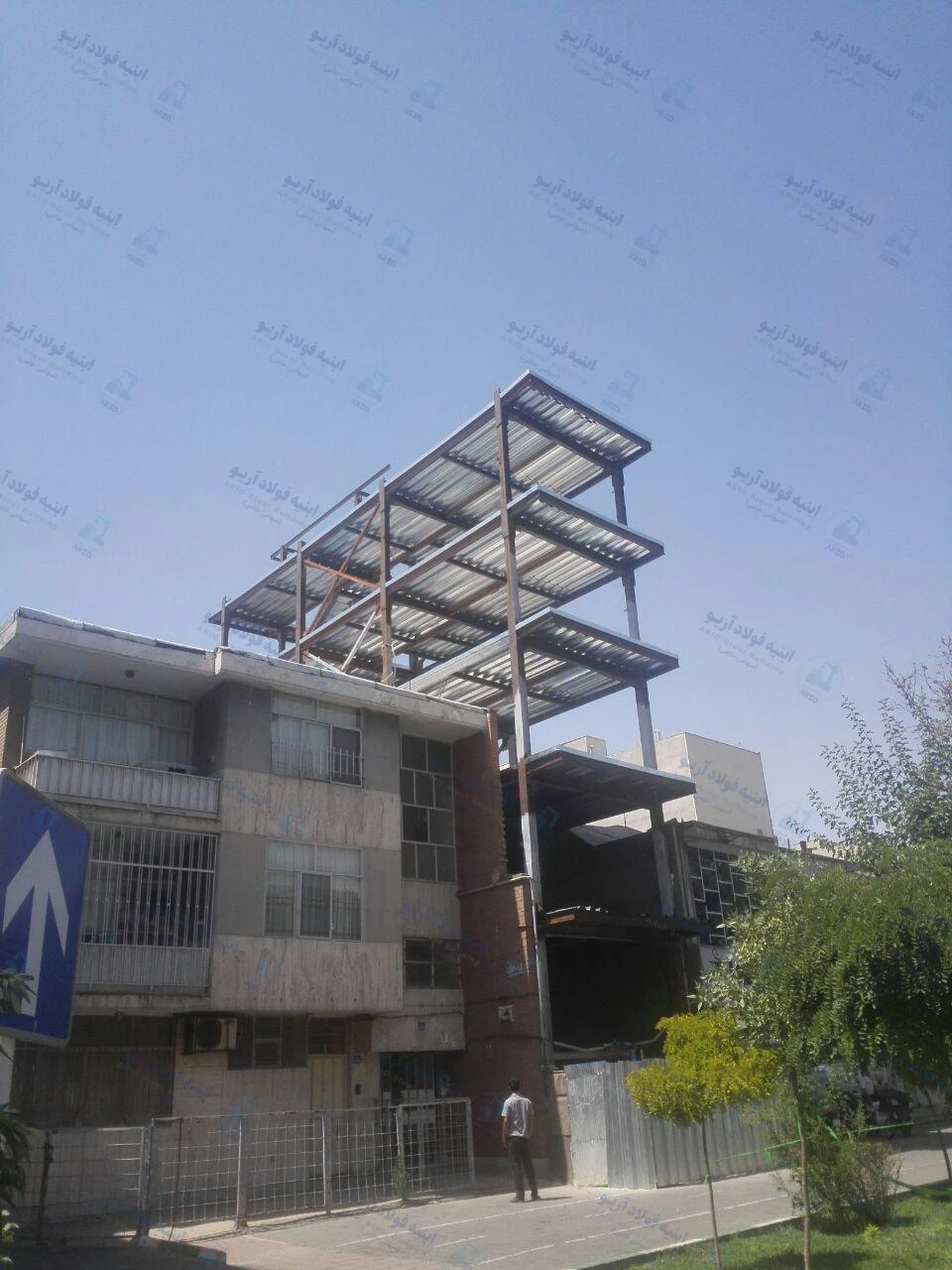 عکس سقف عرشه فولادی