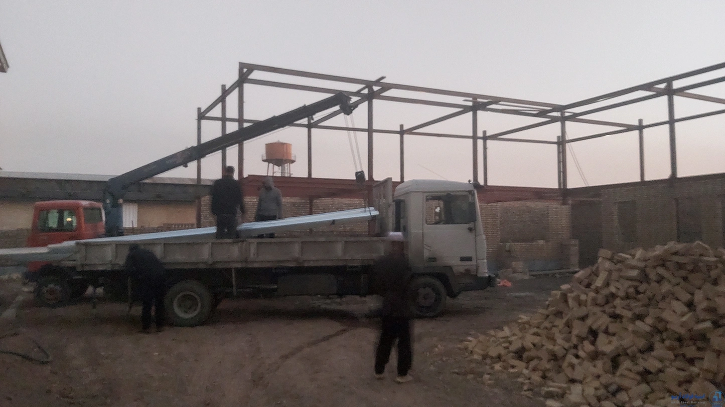 عکس اجرای سقف عرشه فولادی