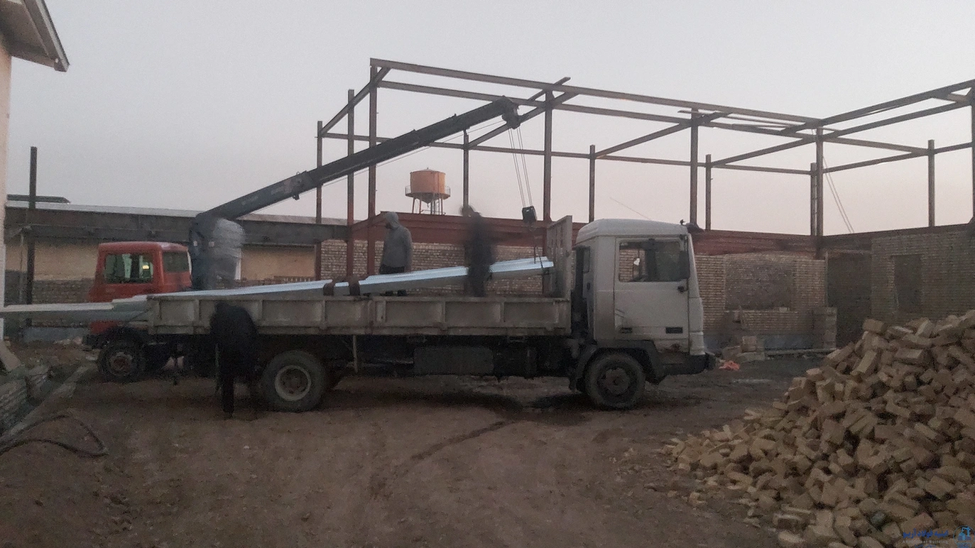 عکس اجرای سقف عرشه فولادی