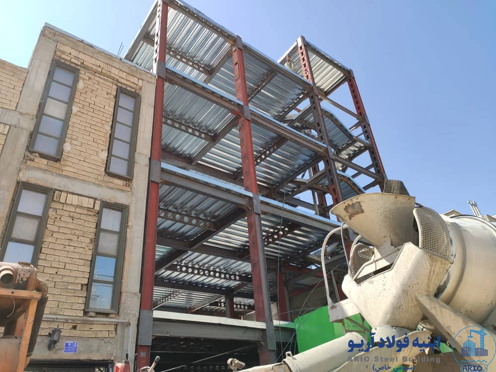عکس اجرای سقف عرشه فولادی