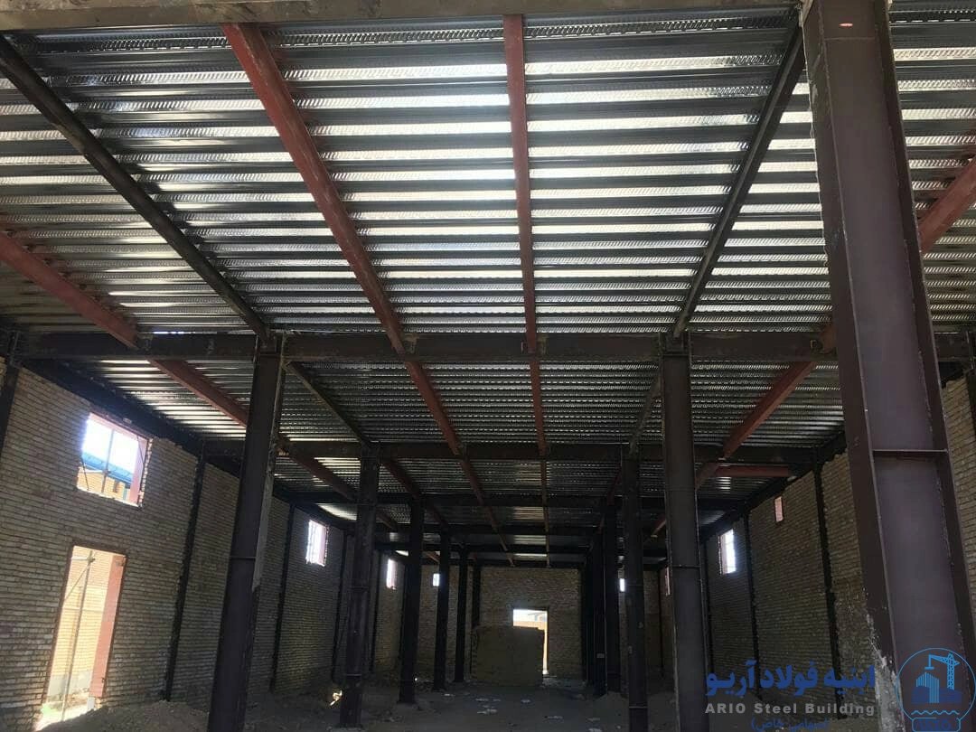 عکس اجرای سقف عرشه فولادی