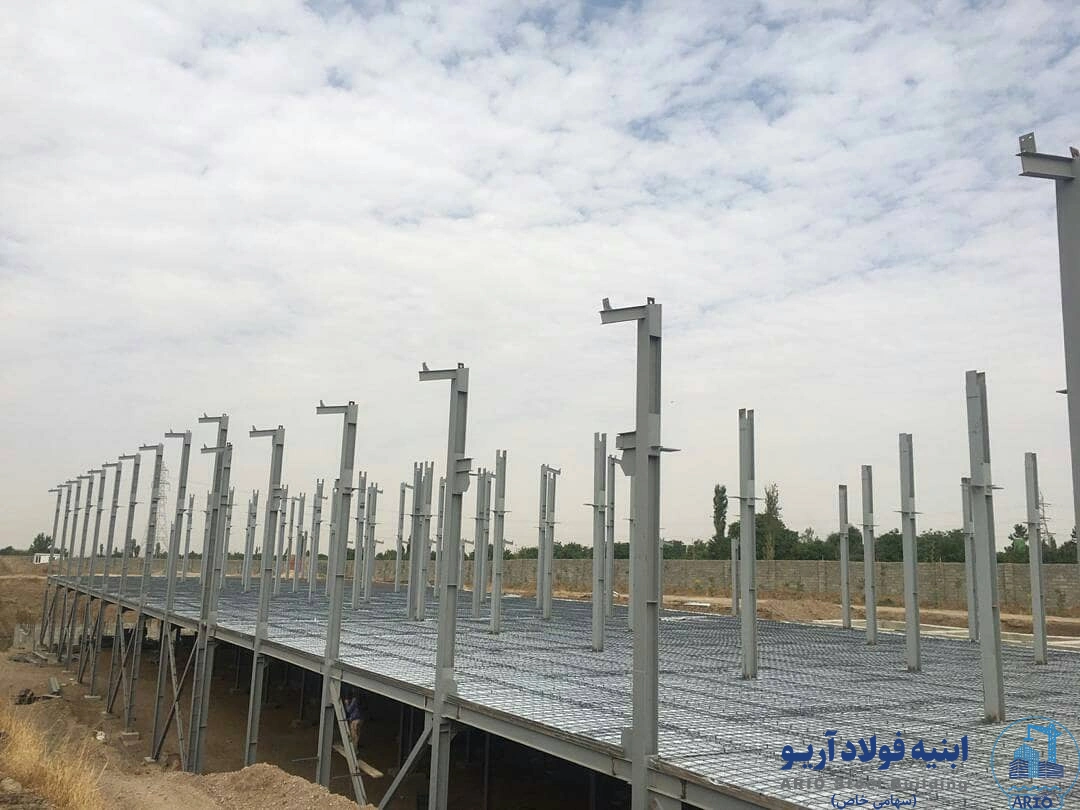 عکس اجرای سقف عرشه فولادی
