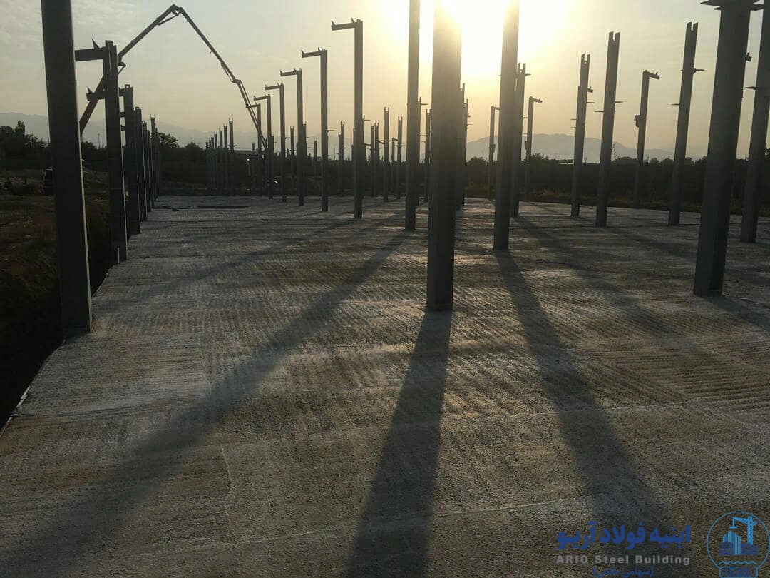 عکس اجرای سقف عرشه فولادی
