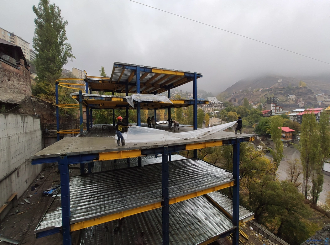 عکس اجرای سقف عرشه فولادی