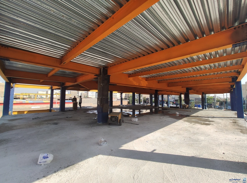 عکس اجرای سقف عرشه فولادی
