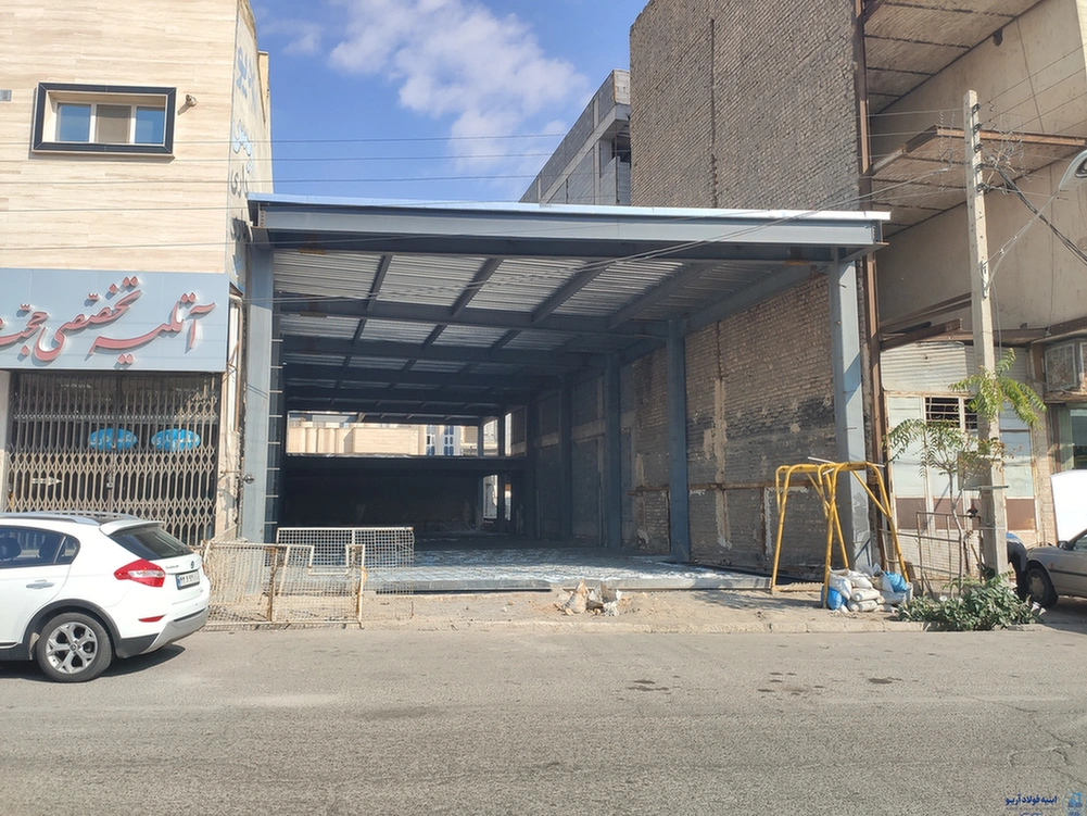 عکس اجرای سقف عرشه فولادی