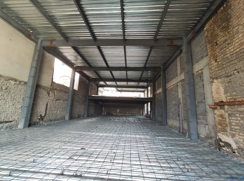 عکس اجرای سقف عرشه فولادی