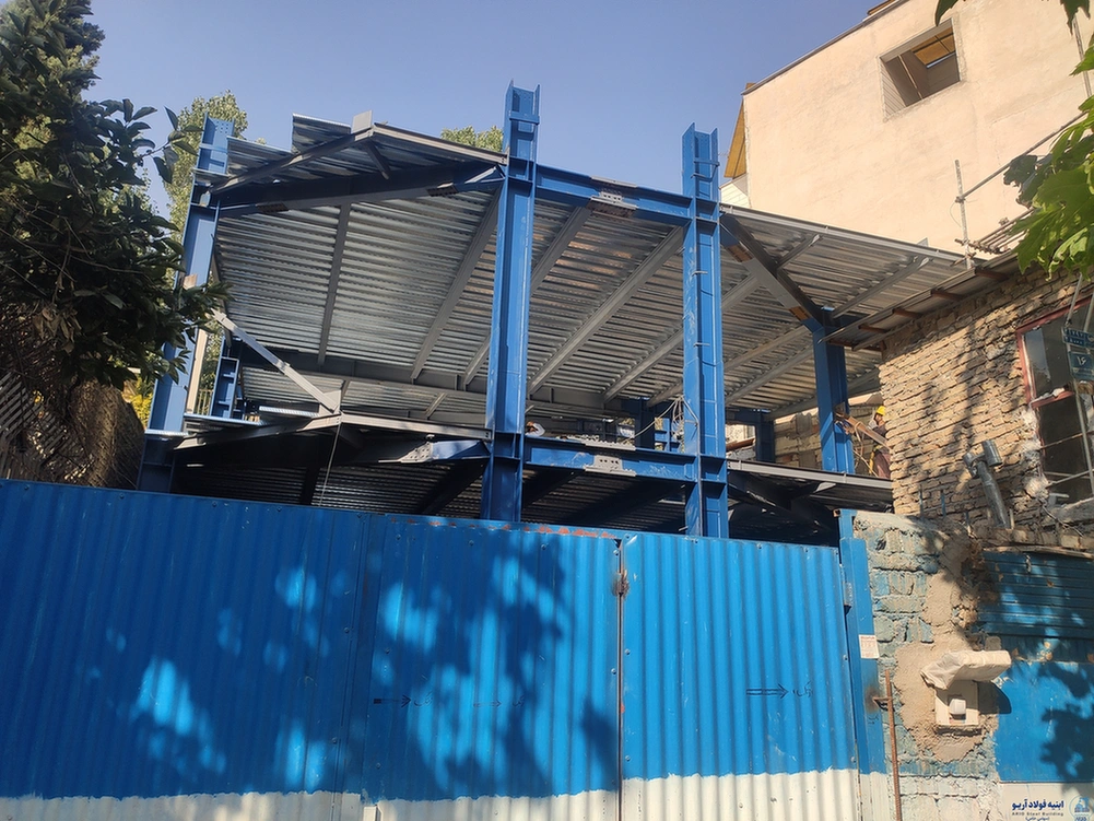عکس اجرای سقف عرشه فولادی