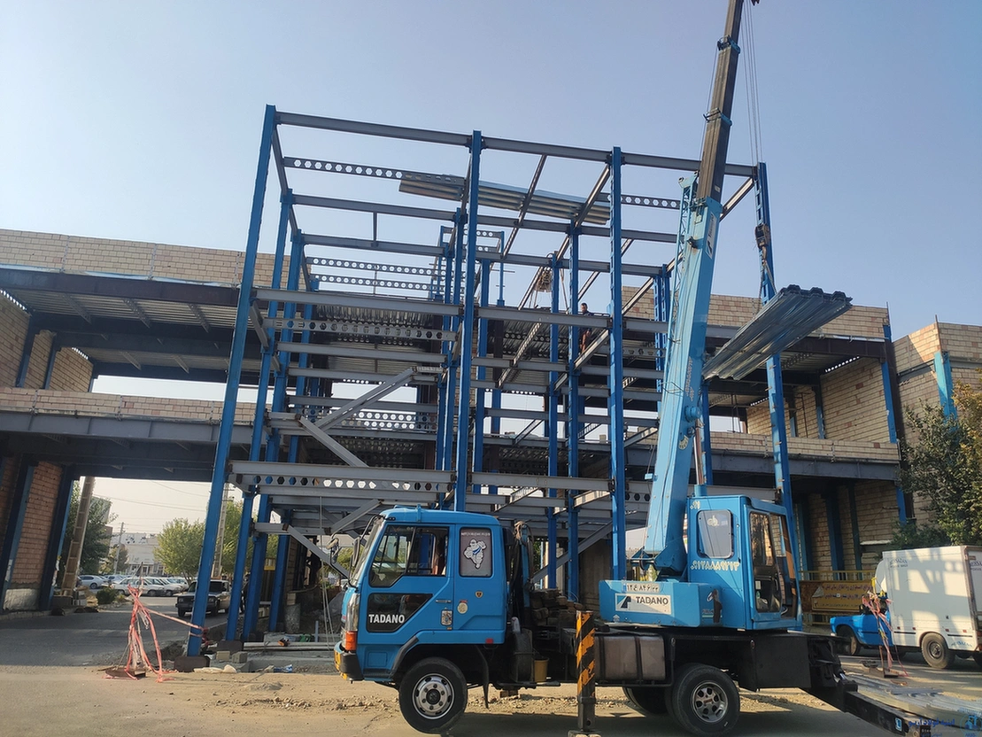 عکس اجرای سقف عرشه فولادی