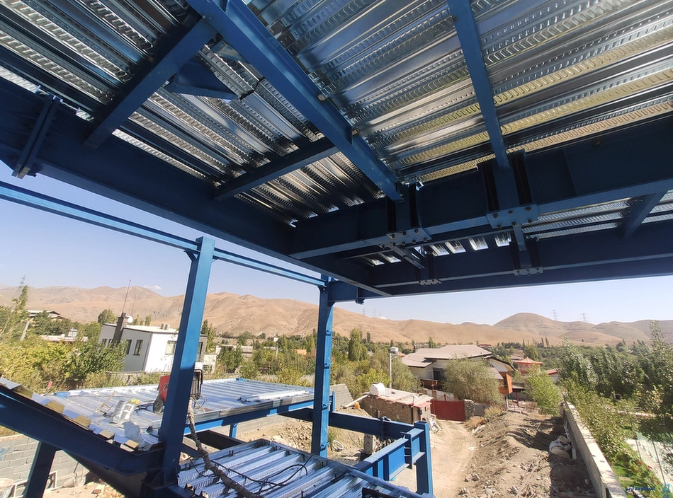 عکس سقف عرشه فولادی