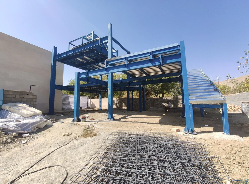 عکس اجرای سقف عرشه فولادی