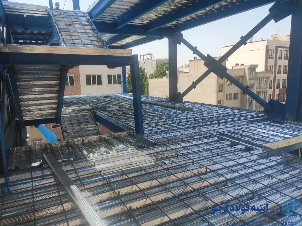 عکس سقف عرشه فولادی