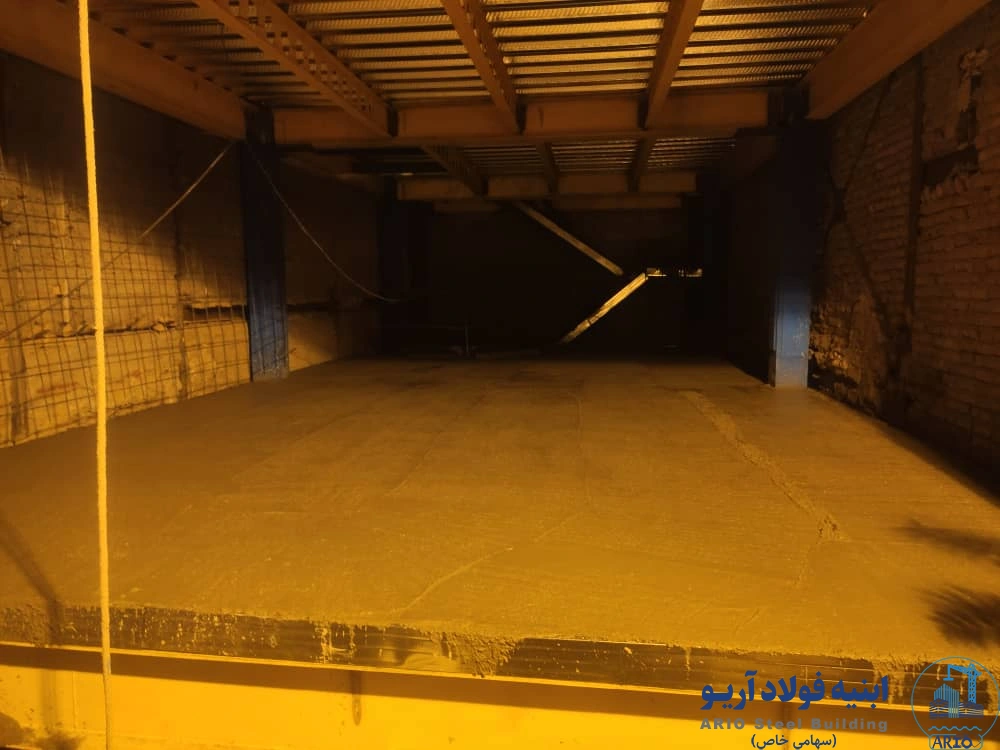عکس اجرای سقف عرشه فولادی