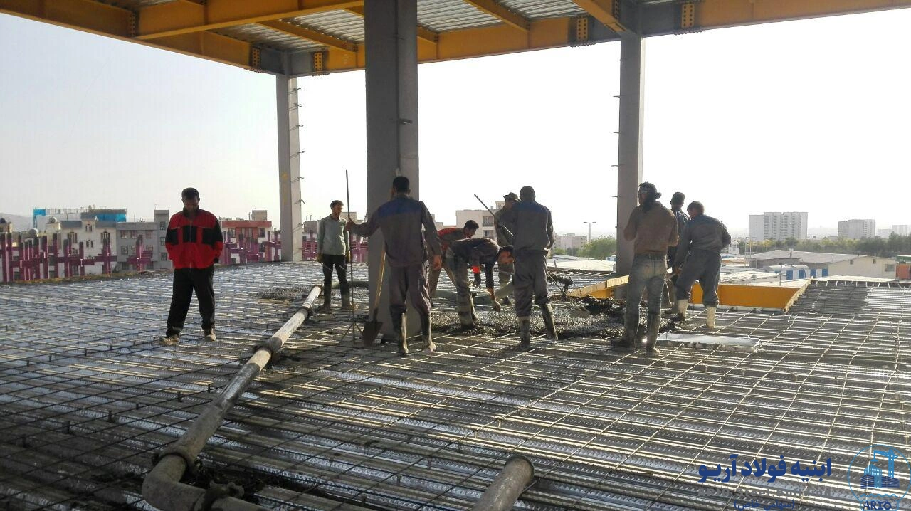 عکس سقف عرشه فولادی