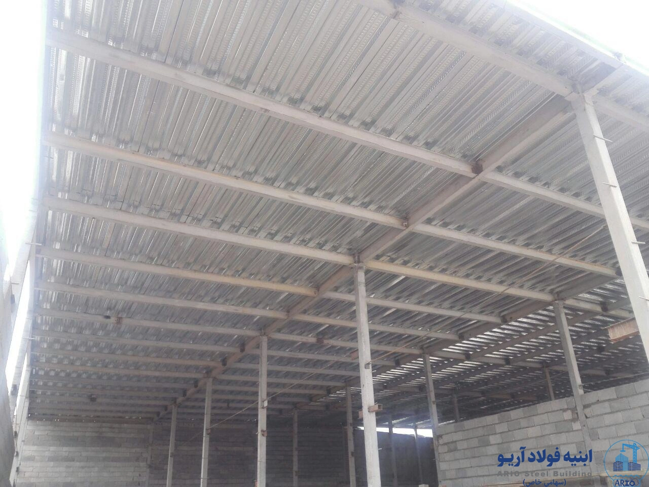 عکس اجرای سقف عرشه فولادی