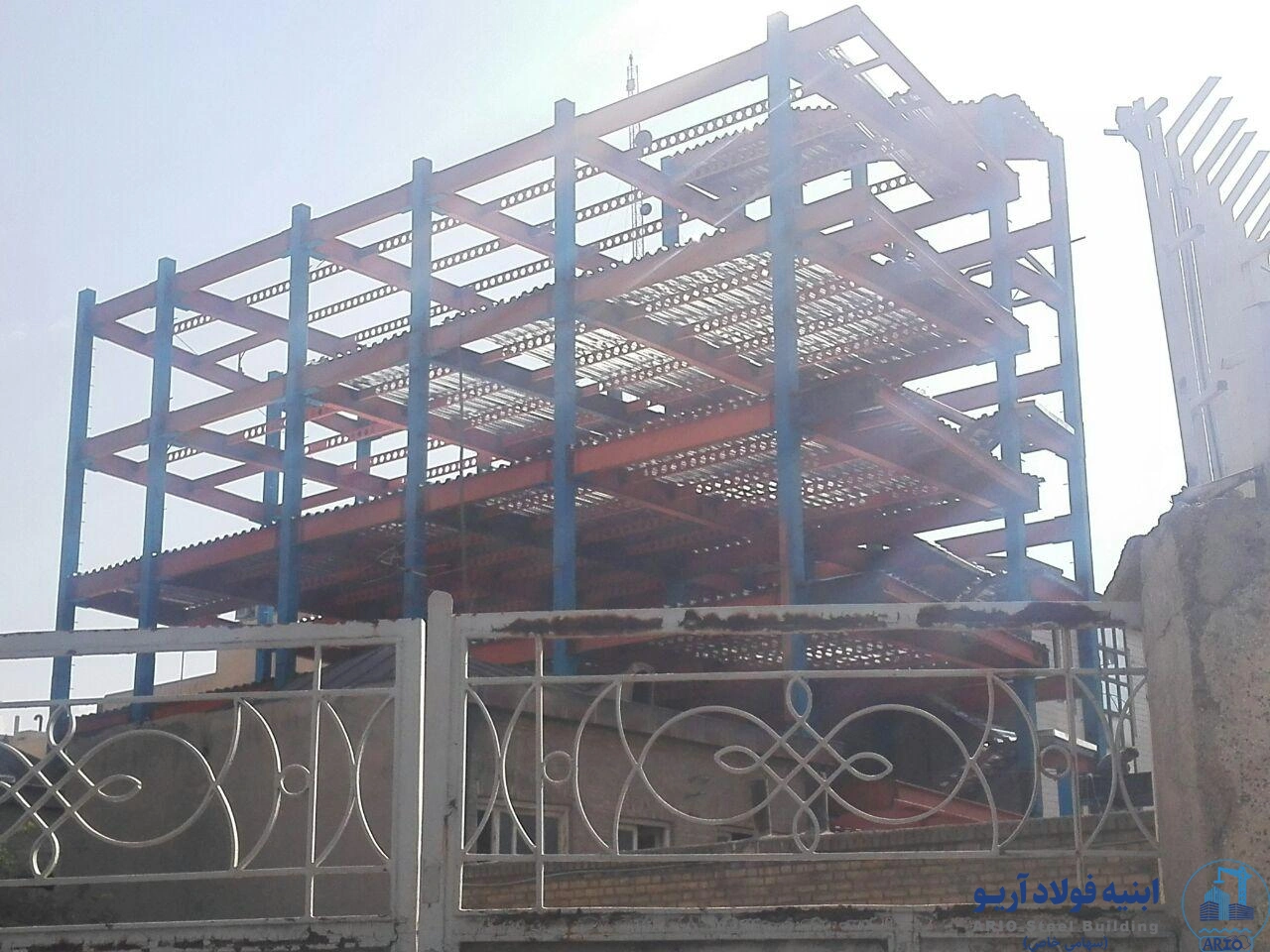 عکس اجرای سقف عرشه فولادی