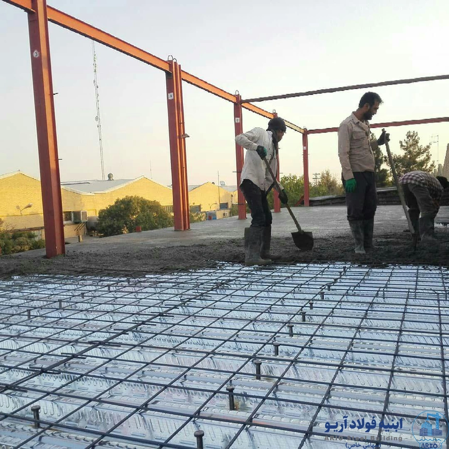 عکس سقف عرشه فولادی