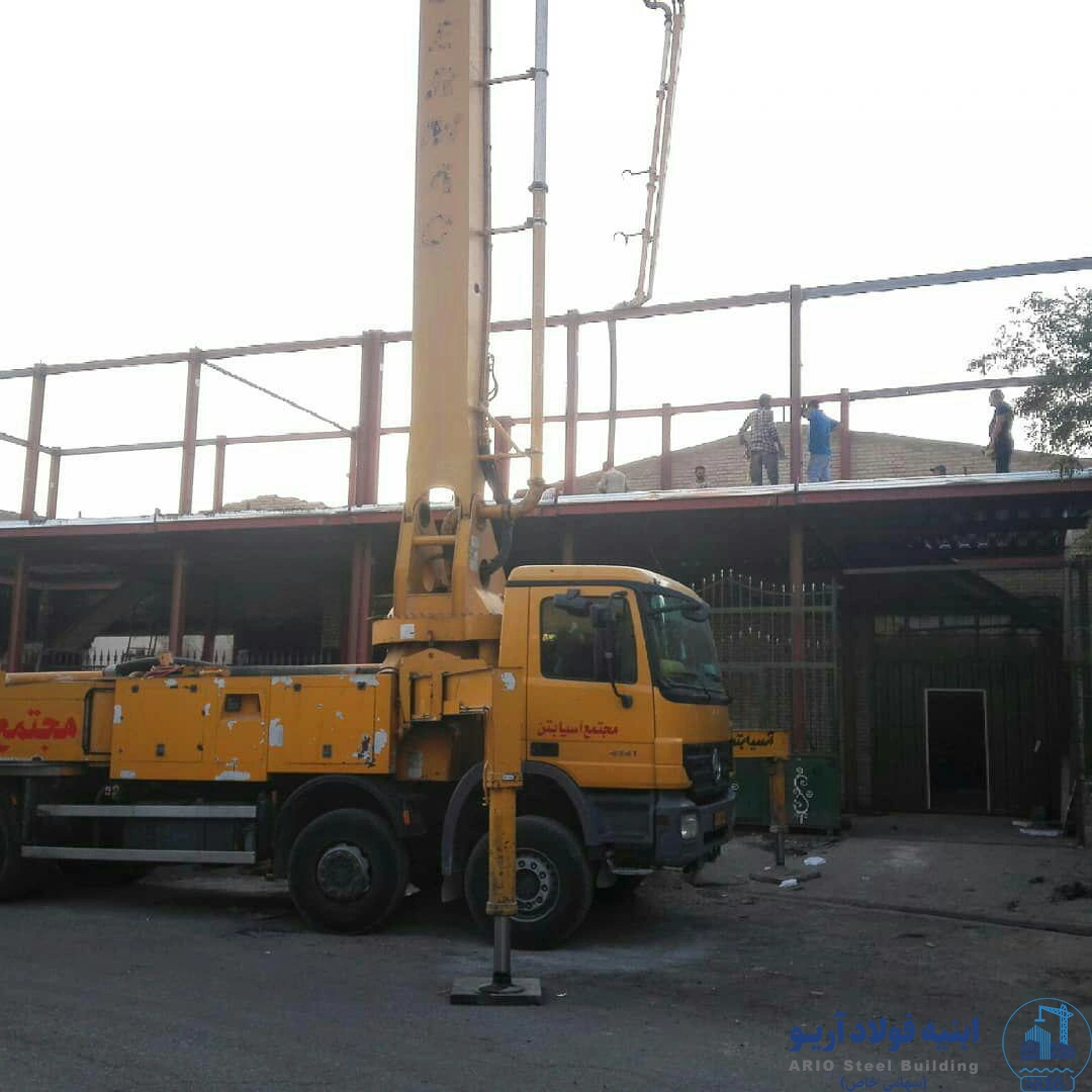 عکس اجرای سقف عرشه فولادی