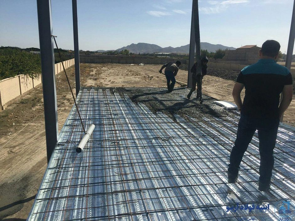عکس سقف عرشه فولادی