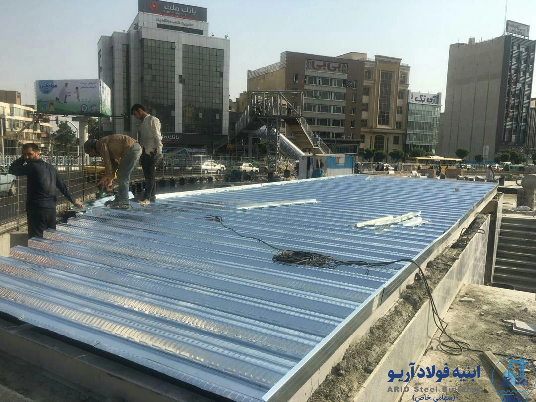 عکس سقف عرشه فولادی