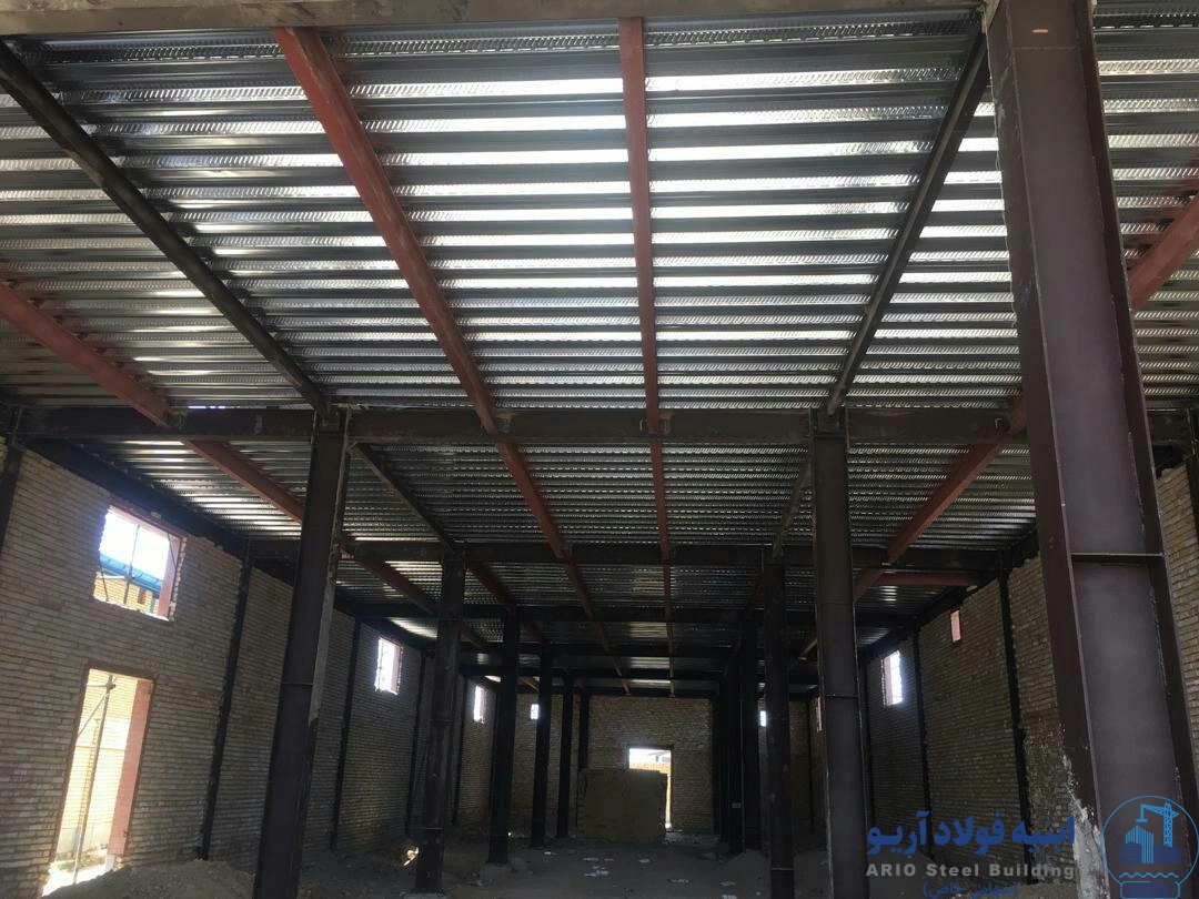 عکس اجرای سقف عرشه فولادی
