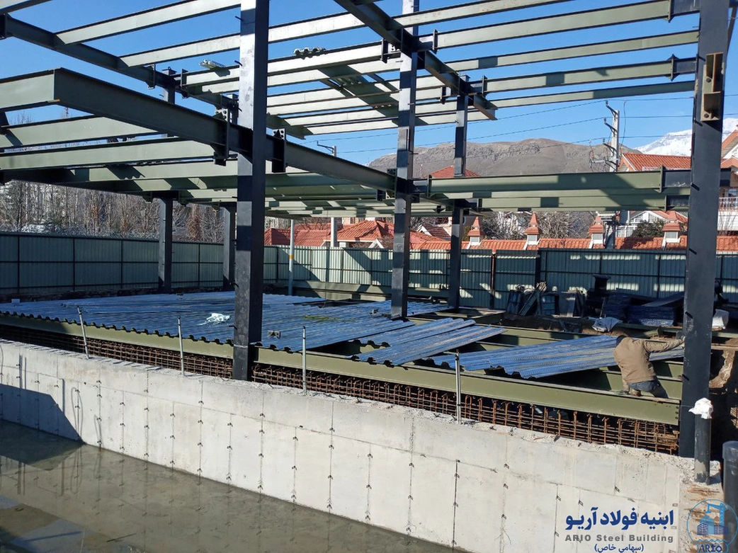عکس سقف عرشه فولادی